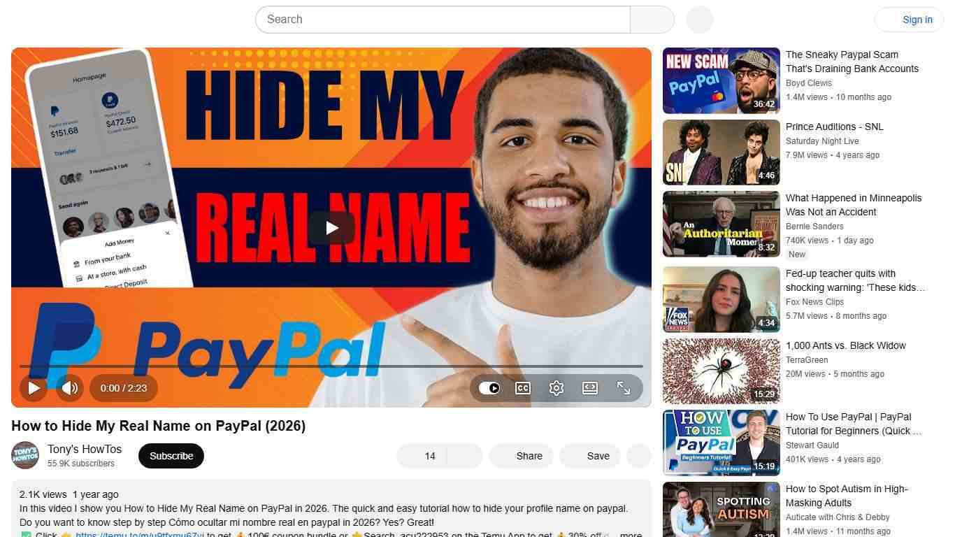 How to Hide My Real Name on PayPal (2026) - YouTube